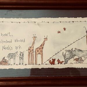 Annette Fisher-Artist-Noah’s Ark-Art work-framed-nursery-child’s room-education